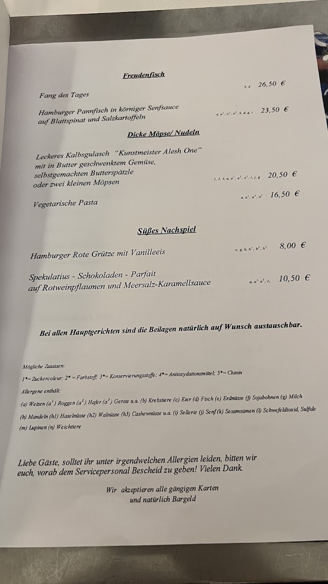Menu Restaurant Freudenhaus St. Pauli-3