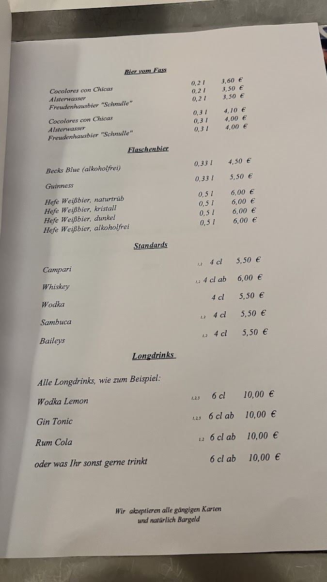 Menu Restaurant Freudenhaus St. Pauli-5