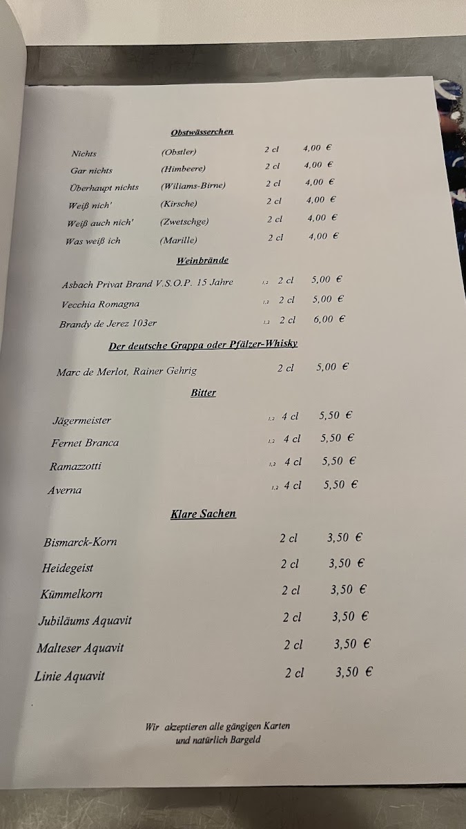 Menu Restaurant Freudenhaus St. Pauli-7